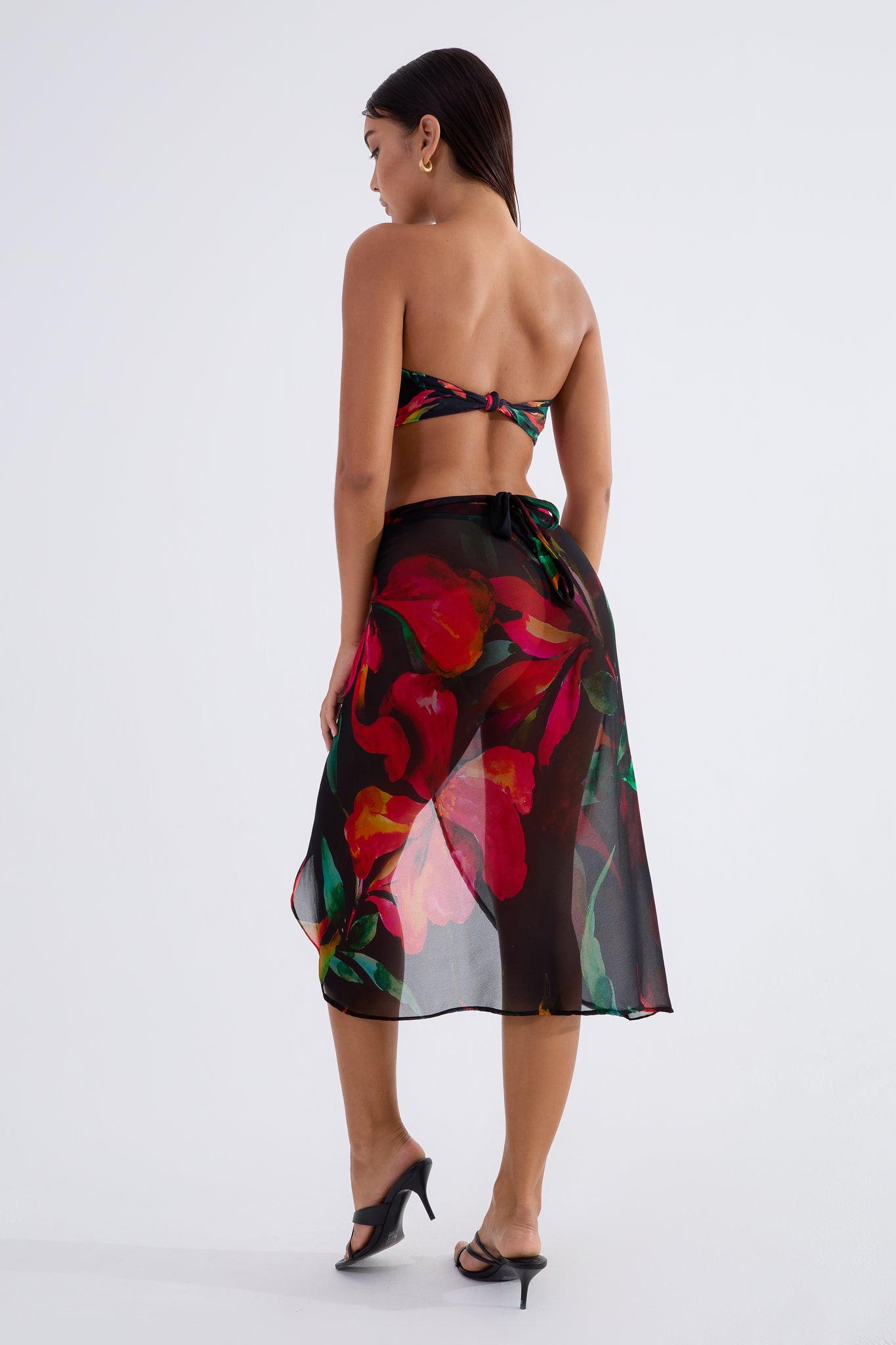 Orbit Wrap Skirt - Midnight Ruby