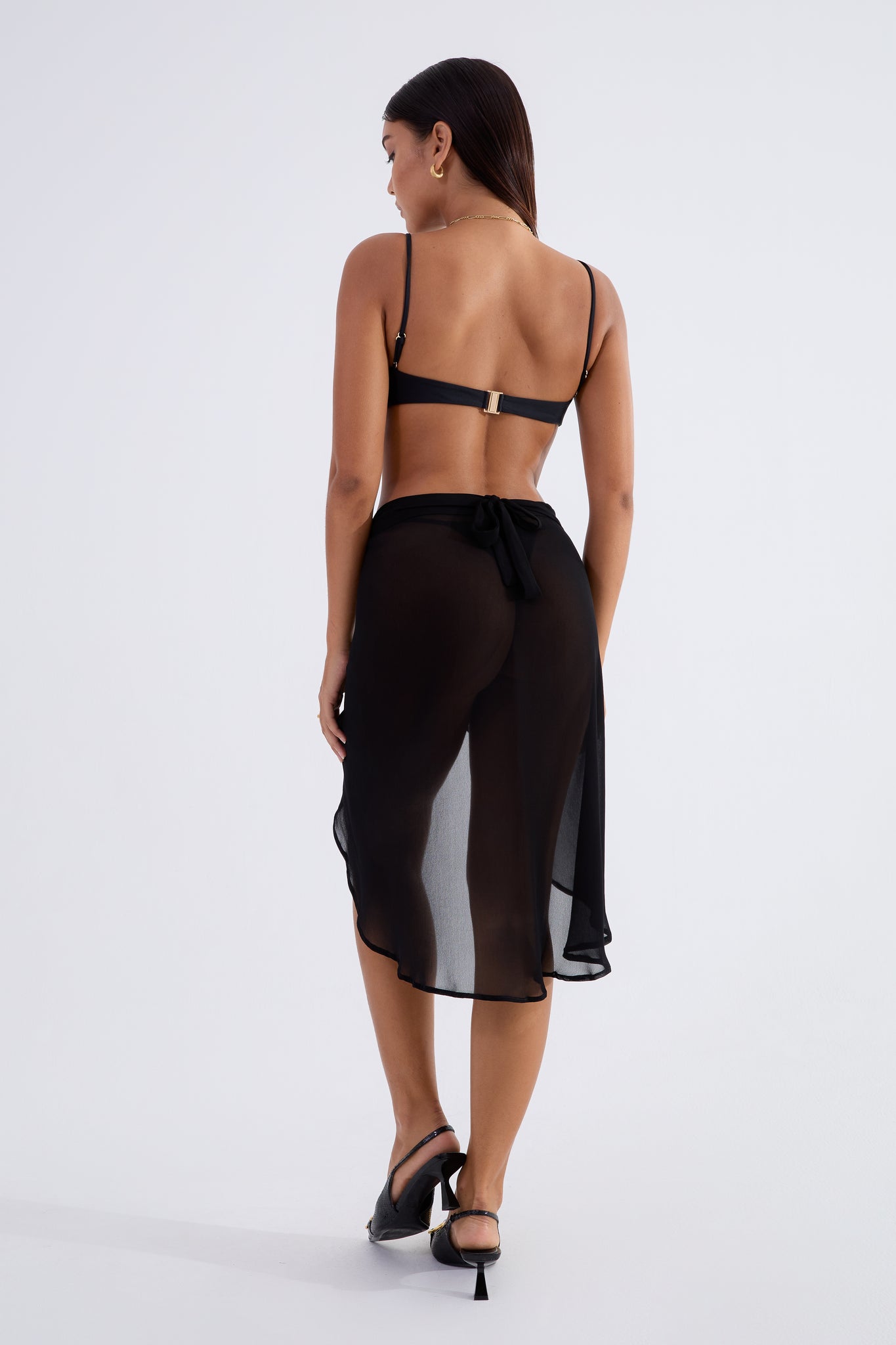 Orbit Wrap Skirt - Volcanic Black